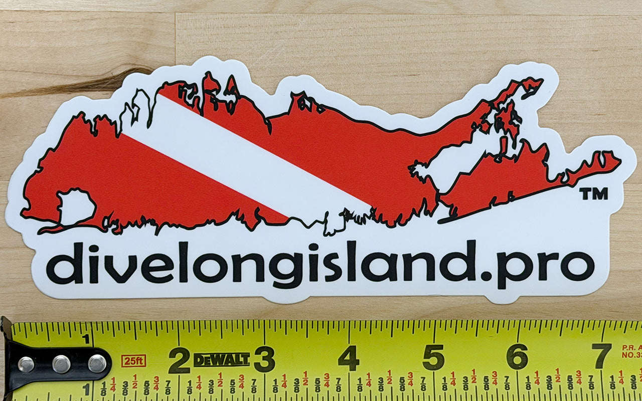 Dive Long Island Dive Flag Sticker
